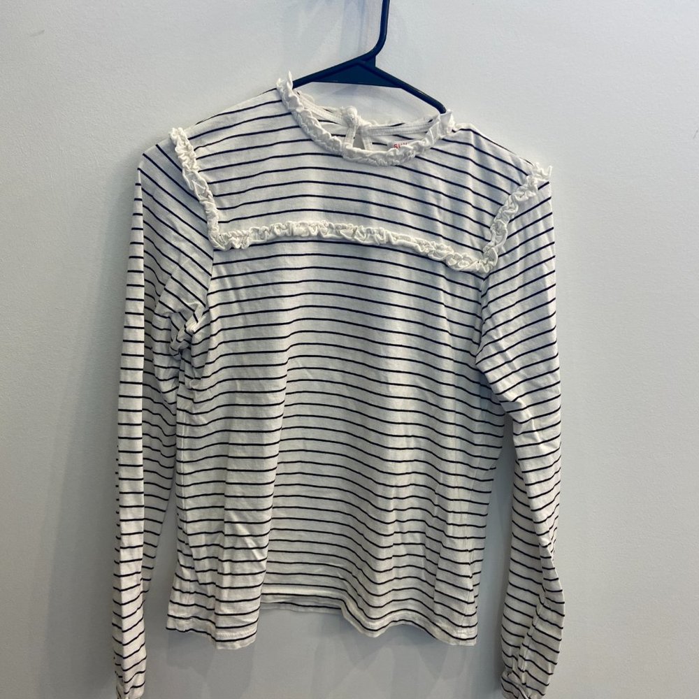 Sundry Size 1 Ruffle Bib Top - Picture 2 of 11